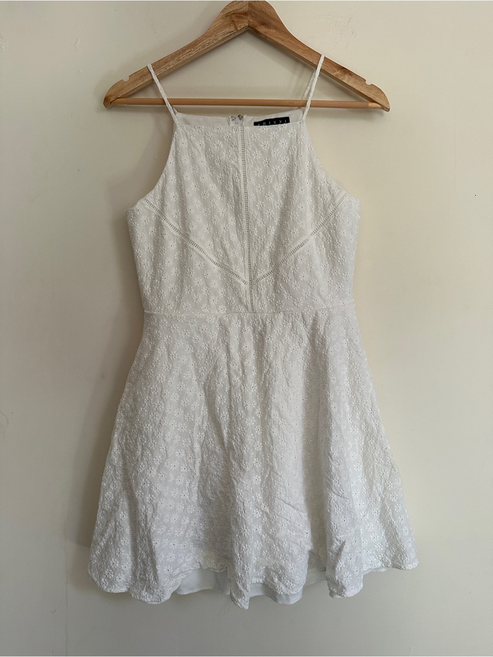 White Eyelet Skater Dress - Picture 3 of 12